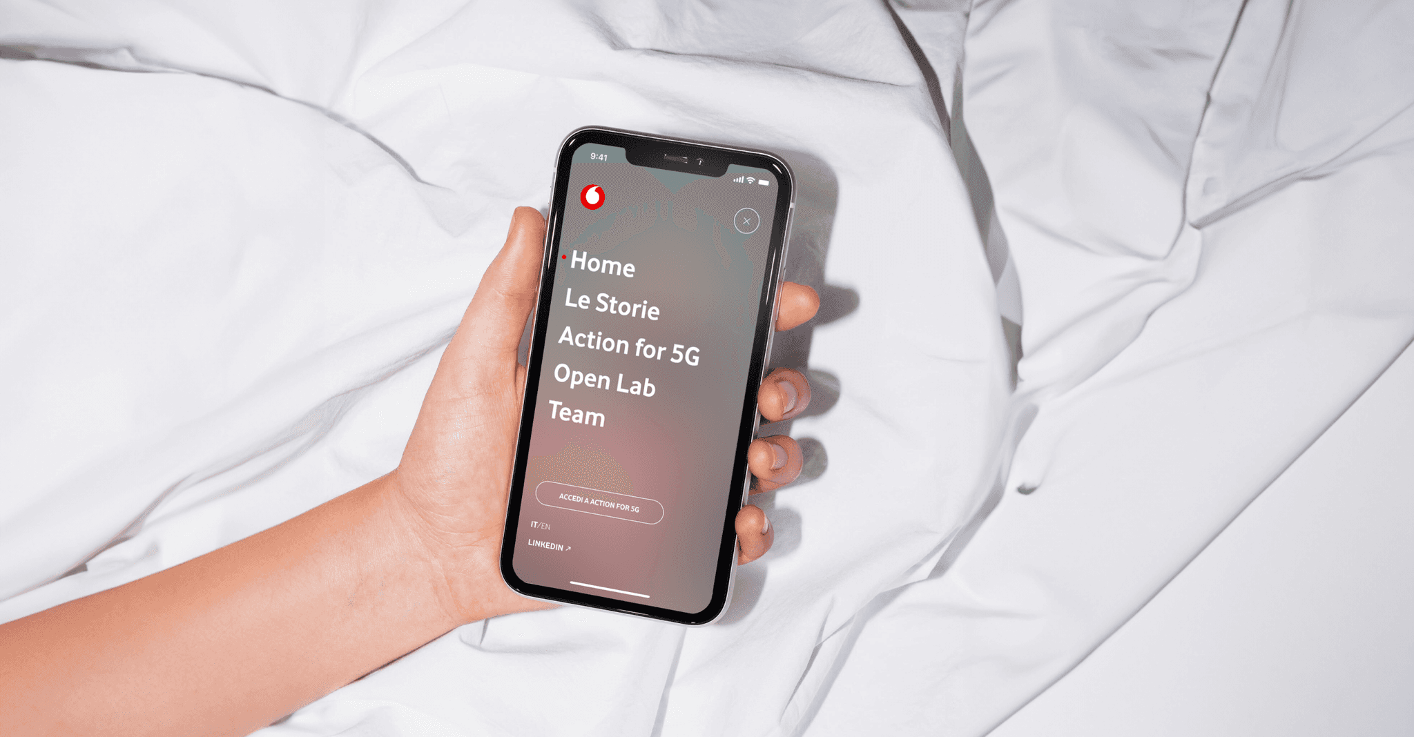 Vodafone Open Innovation, il sito su mobile